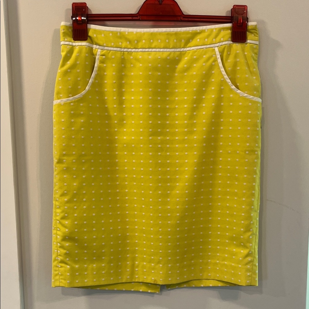 Yellow Polka Dot Women's Skirt